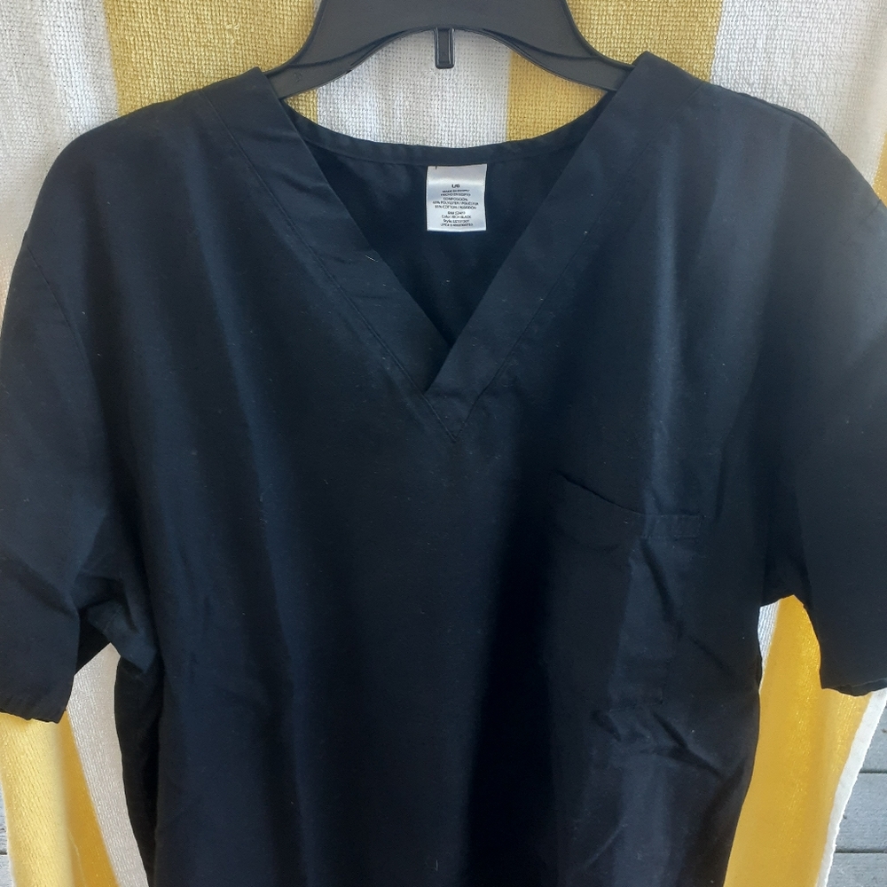 Black scrub top